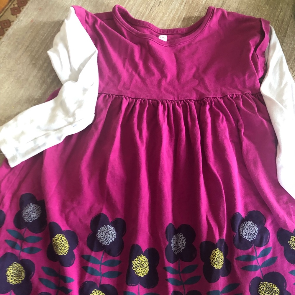 Tea collection magenta dress